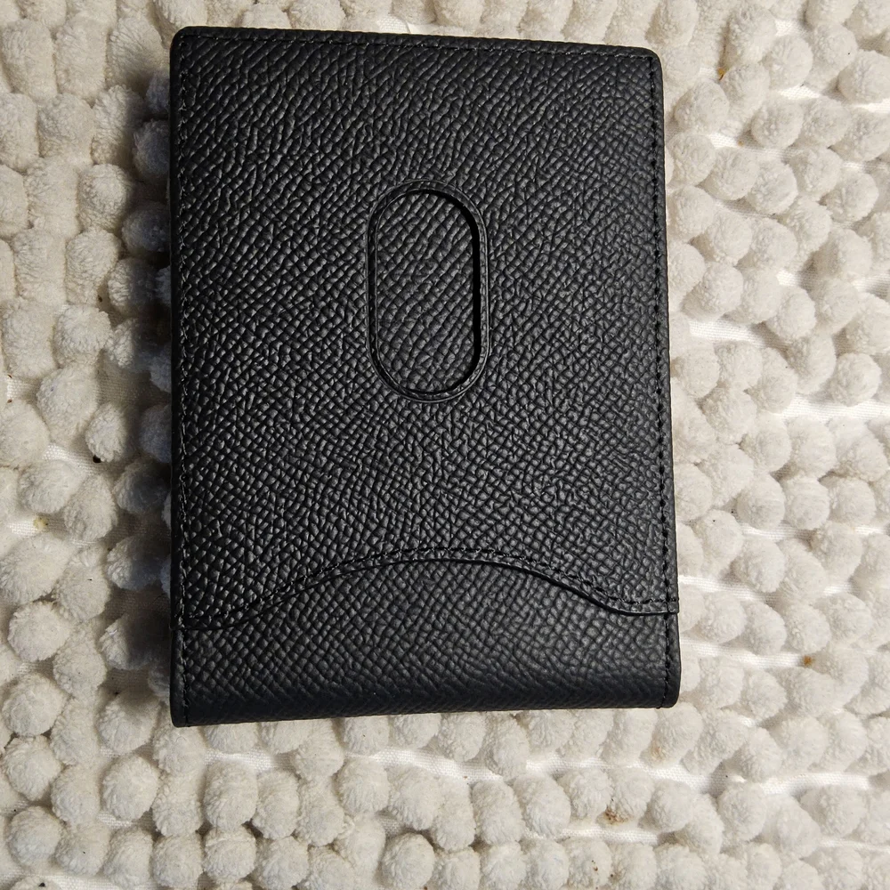 NWOT ZITAHKI Black and Orange Men's Leather Wallet